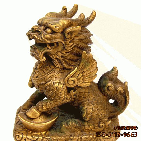 招財(cái)貔貅銅_企業(yè)風(fēng)水貔貅動物擺件