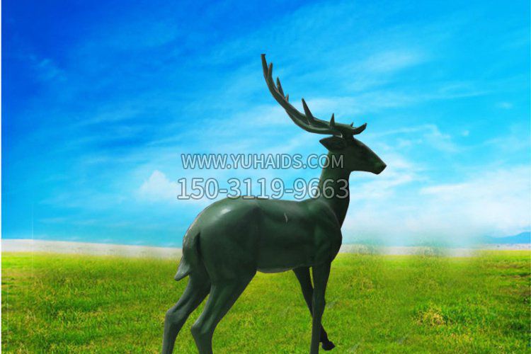 公園動(dòng)物梅花鹿銅雕 公園動(dòng)物梅花鹿銅雕