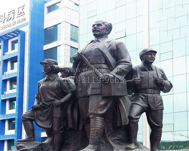醫(yī)院人物白求恩銅雕 醫(yī)院人物白求恩銅雕