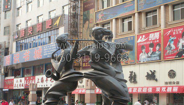 音樂人物街邊景觀銅雕 音樂人物街邊景觀銅雕