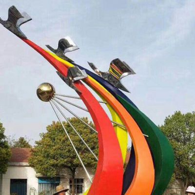 影響小區(qū)不銹鋼彩虹舞景觀雕塑報價的因素有哪些？