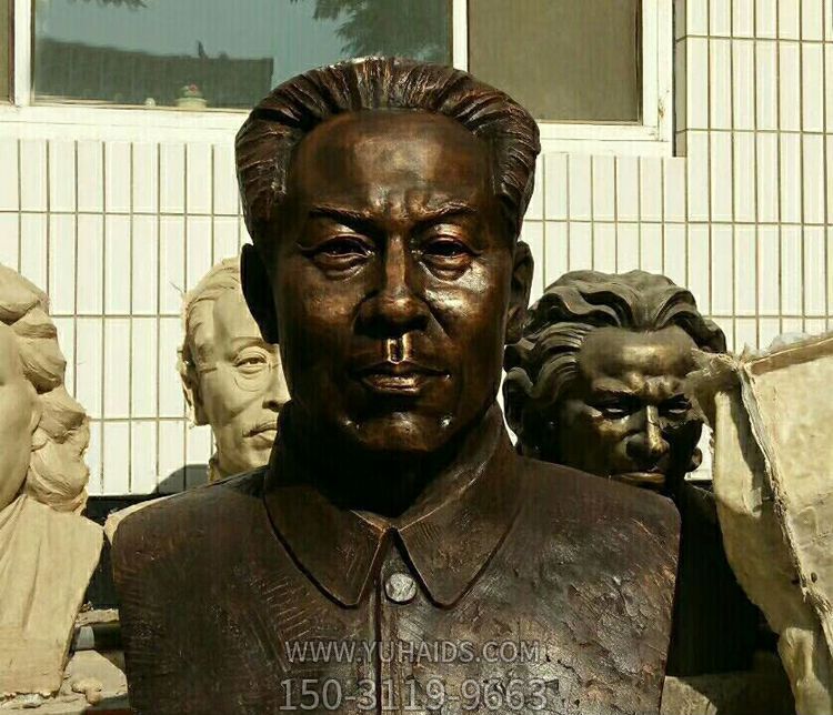 廣場(chǎng)銅雕世界偉人劉少奇雕塑