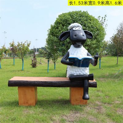 定制玻璃鋼瘋狂肖恩羊需要多少錢(qián)？