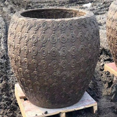 石頭雕刻的魚缸、水缸