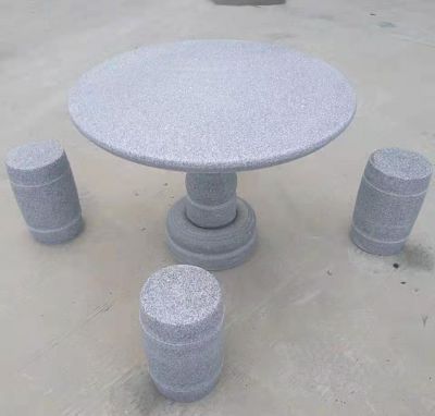 庭院戶(hù)外花崗巖鼓凳仿古石頭桌椅