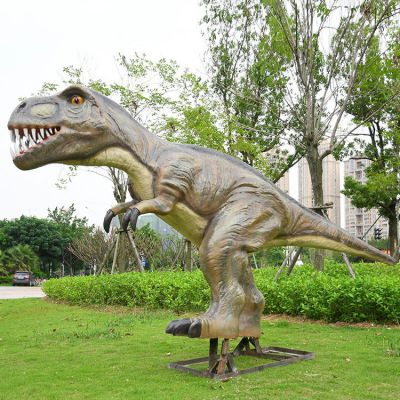 玻璃鋼仿真恐龍，霸王龍仿生雕塑
