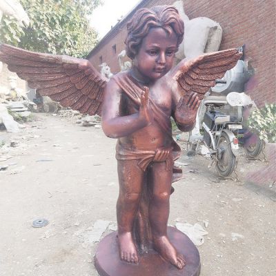 西方的小天使，銅雕人物