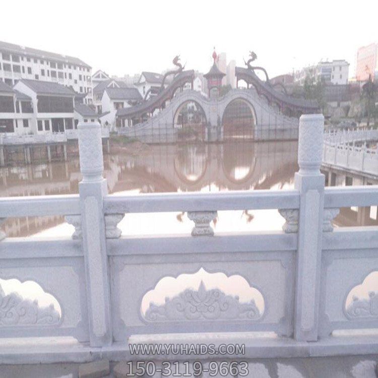 景區(qū)公園戶外漢白玉石雕防護(hù)欄桿雕塑