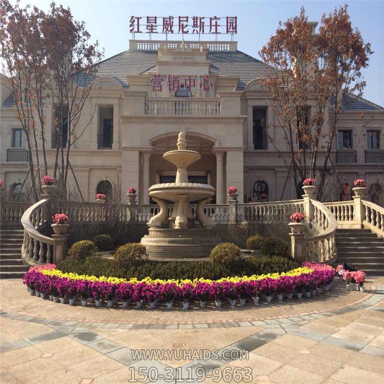 石雕噴泉 流水石雕噴泉 小區(qū)別墅流水噴泉雕塑