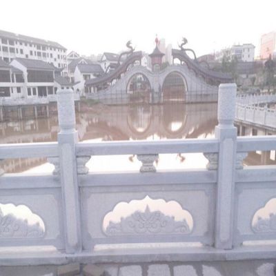 景區(qū)公園戶外漢白玉石雕防護欄桿