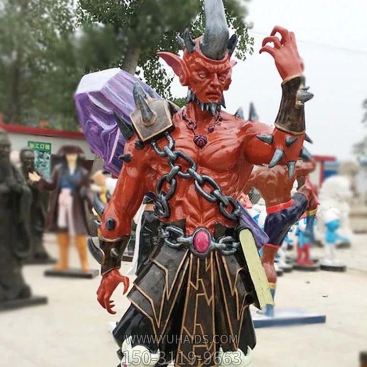 玻璃鋼戶(hù)外景區(qū)游戲動(dòng)漫人物雕塑