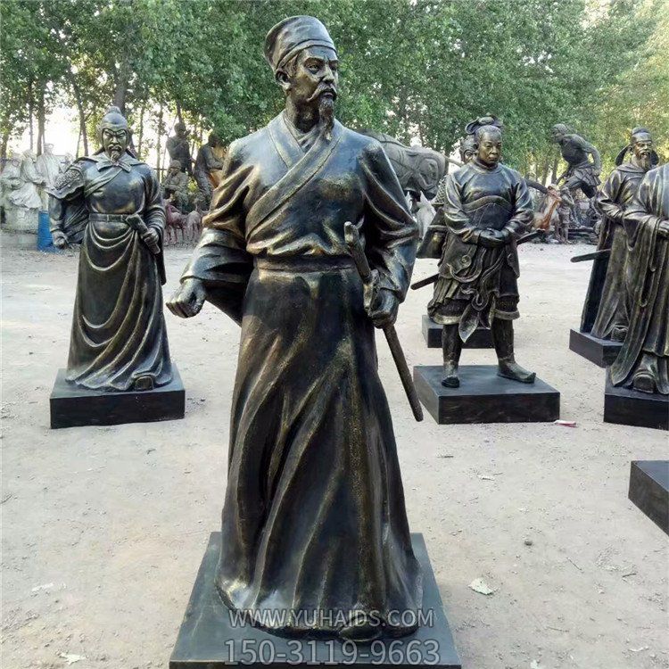 玻璃鋼人物雕塑，古時(shí)候的將軍塑像