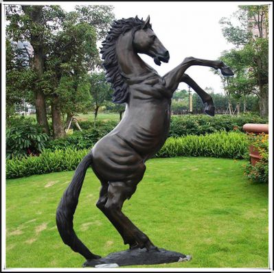 玻璃鋼立馬，仿銅馬兒