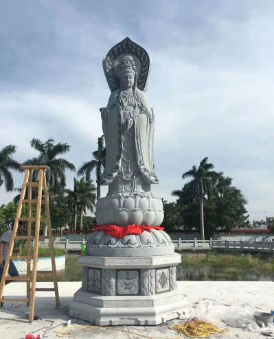 大型石雕廣場(chǎng)景觀雕塑戶(hù)外擺件觀音雕塑