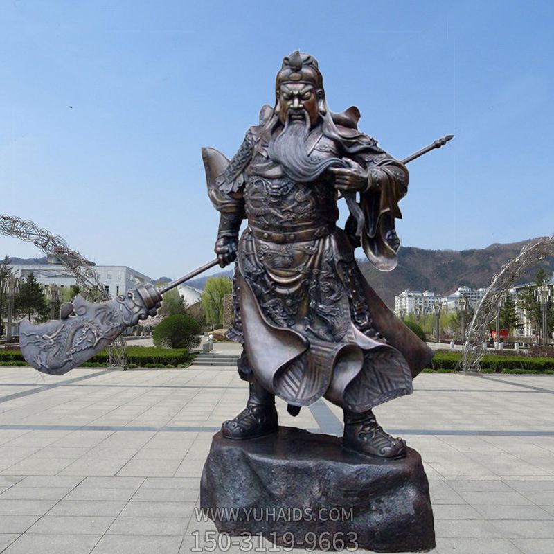 戶(hù)外廣場(chǎng)大型佛像銅雕關(guān)公雕塑