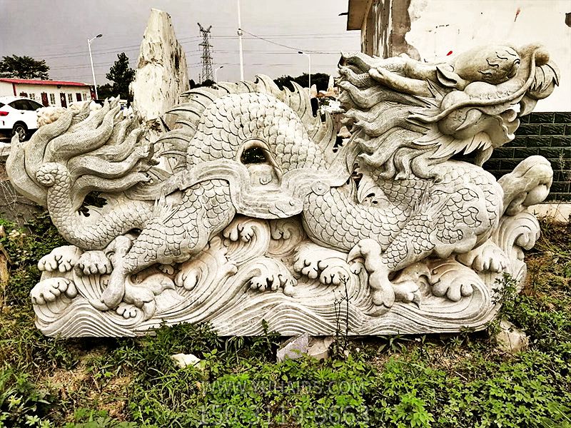 戶(hù)外園林大理石石雕塑庭院裝飾景觀龍雕塑