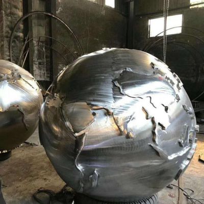 不銹鋼戶外大型創(chuàng)意地球儀雕塑