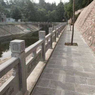 城市河道護(hù)欄石欄桿，花崗巖石刻欄桿