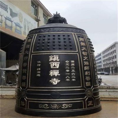 園林戶外玻璃鋼仿銅銅鐘雕塑