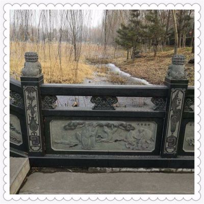 大理石圍欄護(hù)欄石雕戶(hù)外景區(qū)雕塑