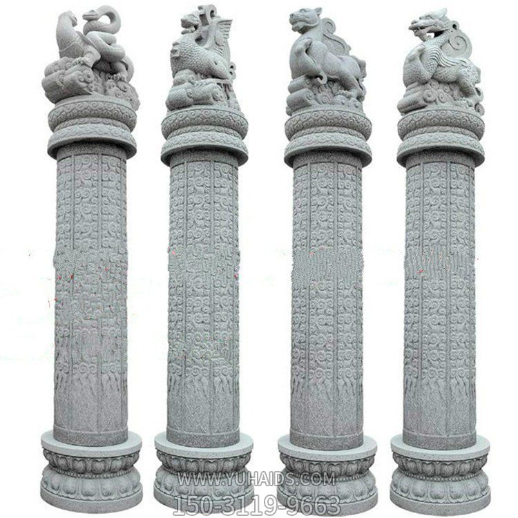 大理石石雕園林廣場(chǎng)文化柱雕塑