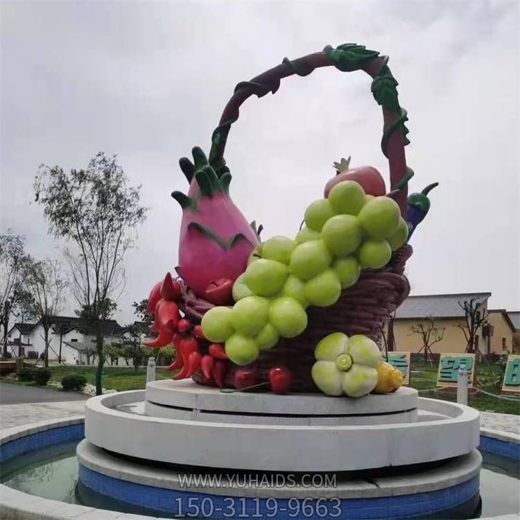 廣場(chǎng)大型蔬菜水果景觀雕塑