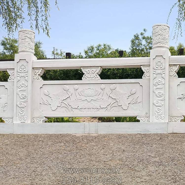 大理石石雕景觀戶(hù)外河道欄桿欄板雕塑