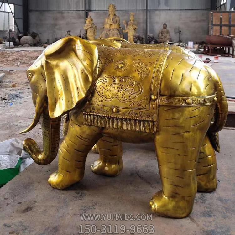 大型動(dòng)物景觀(guān)鎮(zhèn)宅擺件 庭院門(mén)口一對(duì)大象雕塑