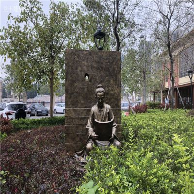 鑿壁借光勵志人物情景雕塑，銅雕