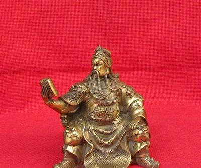 工廠大型不銹鋼仿銅看書 的關(guān)公雕塑