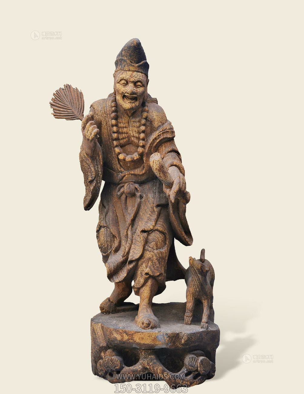 戶外不銹鋼仿銅神話人物濟(jì)公雕塑 戶外不銹鋼仿銅神話人物濟(jì)公雕塑