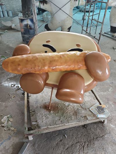 發(fā)光面包公仔門市門頭裝飾雕塑