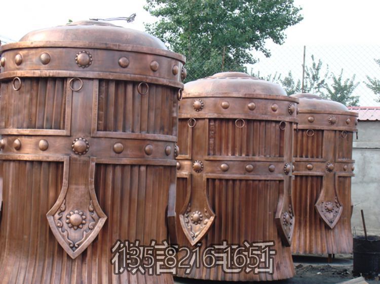 蒙古蘇魯錠鍛銅雕塑