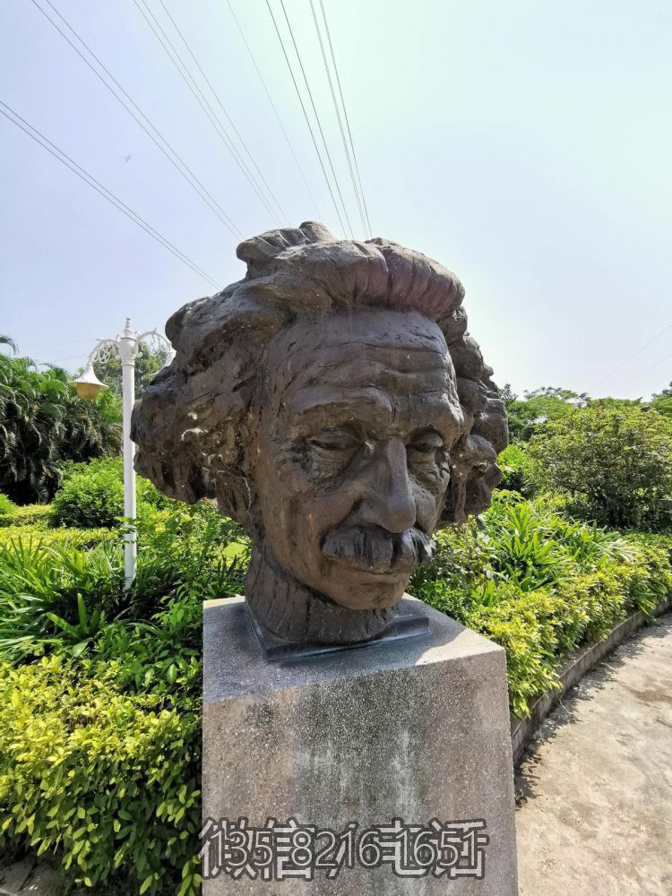 頭像景觀戶外名人景觀愛因斯坦雕塑