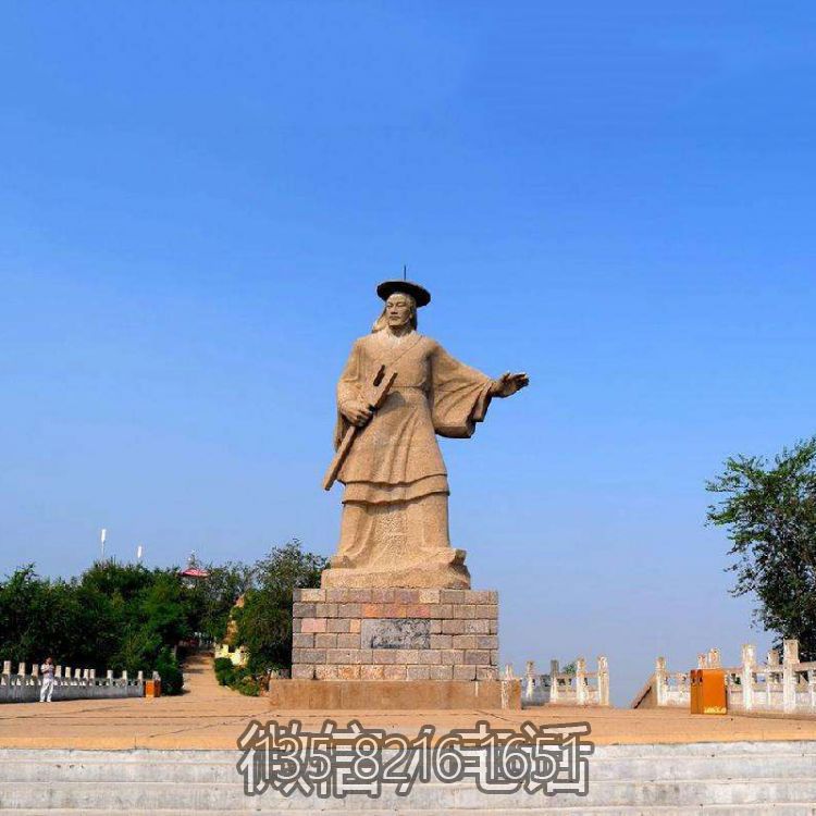 景區(qū)景點歷史名人著名治水人物大禹砂巖石雕像