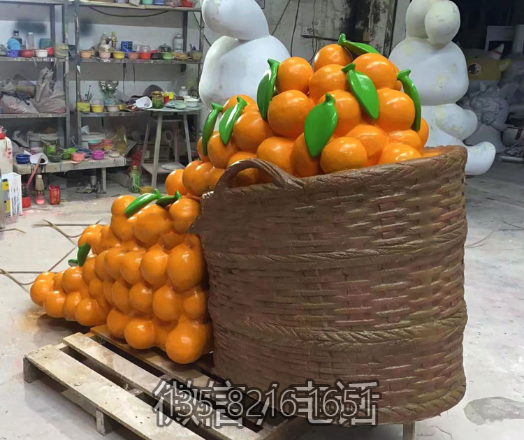 枇杷果籃玻璃鋼雕塑