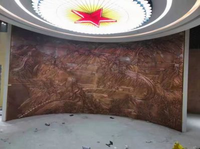 弧形萬(wàn)里長(zhǎng)城浮雕