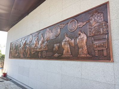 “仁義禮智信”中國傳統(tǒng)文化浮雕壁畫