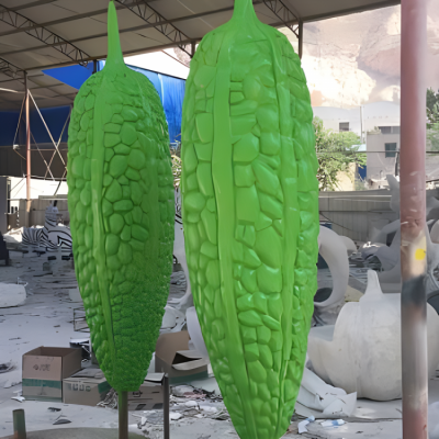 玻璃鋼仿真苦瓜雕塑