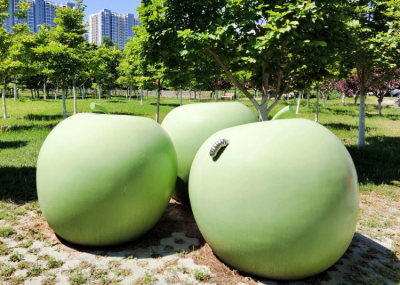 玻璃鋼仿真蘋果雕塑